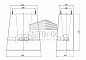 Фундамент телекоммуникационного шкафа 686x308 мм