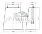 Фундамент телекоммуникационного шкафа 630x150 мм